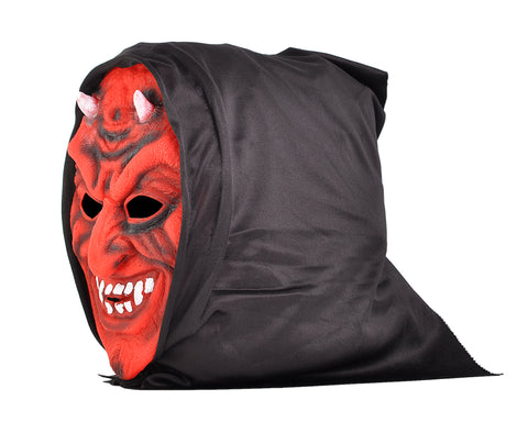 Halloween Party Masquerade Horror Grim Reaper Hooded Mask - Devil