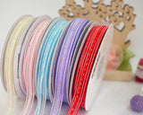 25 Yards Wired Sheer Glitter Ribbon for Christmas Gift Decoration