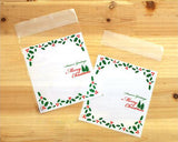 50 Pcs Holiday Christmas Cookie Candy Gift Treat Bag