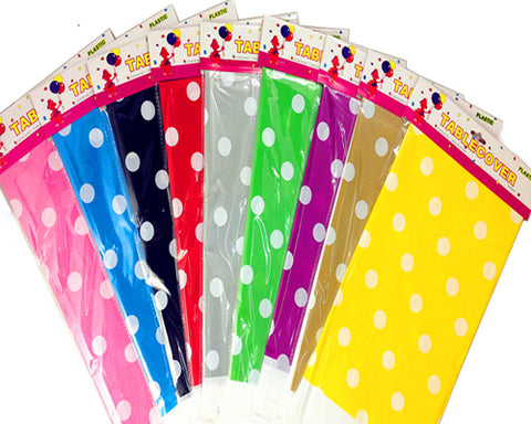 42.5'' x 70.8'' Party Accessory Polka Dot Plastic Table Cover