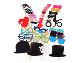 44 Pcs Party DIY Photo Booth Props on a Stick