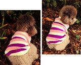 Vintage Striped Pet Dog Custom Turtleneck Sweater