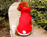 Animal Series Lovely Bunny Dog Winter Coat Pet Costume - Red