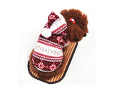 Snowflake Print Pet Dog Clothes Winter Coat with Hood