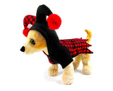 Halloween Clown Cosplay Dog Costume - Red and Black