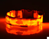 Camouflage Series Dog Collar with LED Light