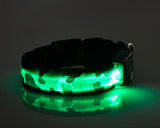 Camouflage Series Dog Collar with LED Light