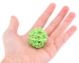 10 Pcs Woven Rattan Pet Ball with Bell Sound