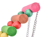 Colorful Wooden Pet Toy Bird Swing Toy Ladders