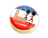 London Soldier Round Metal Coin Pouch