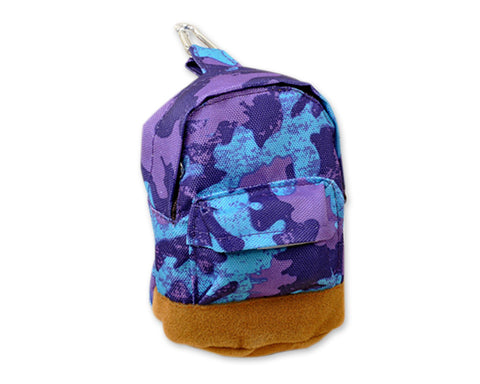 Multifuntional Mini Backpack Coin Purse - Purple Camo