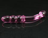 Adult Sex Toy Women Don Wand Bent Graduate Glass Pleasure Wand - Pink