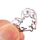 Sexy Heart Non Pierce Clip On Nipple Ring with Crystal