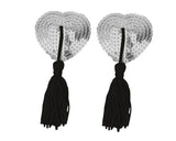 Sexy Silicone Naughty Heart Shaped Nipple Tassels