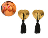 Sexy Silicone Naughty Heart Shaped Nipple Tassels