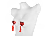 Sexy Silicone Naughty Heart Shaped Nipple Tassels