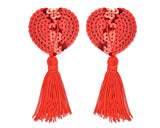 Sexy Silicone Naughty Heart Shaped Nipple Tassels