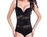 Women Slimming Body Shaper Trainer Belt  - Black (Medium)