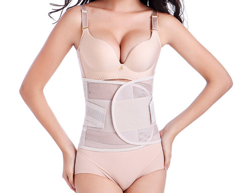 Body Shaper Weight Loss Waist Training Cincher Slimming Belt - Nude M