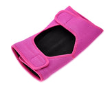 Adjustable Sports Thick Sponge Leg Knee Pads Braces Protector-L+Pink