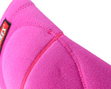 Adjustable Sports Thick Sponge Leg Knee Pads Braces Protector-L+Pink