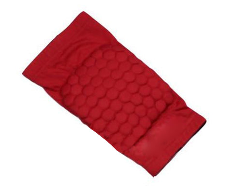 Honeycomb Knee Pad Short Sleeve Protector - Red