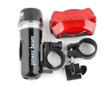 Super Bright Bike Bicycle 5 LED Headlight 5 LED Taillight Set