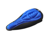 Bike Bicycle Resilience Breathable Comfort Saddle Seat Cover-Blue