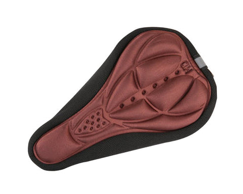 Bike Bicycle Resilience Breathable Comfort Saddle Seat Cover-Brown