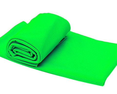 Breathable Chill Absorbent Evaporative Cooling Ice Towel - Green