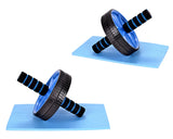 Ab Wheel for Abdominal Exercise - Blue