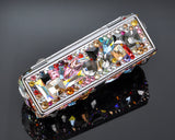 Wonderful Swarovski Crystal Lipstick Case With Mirror