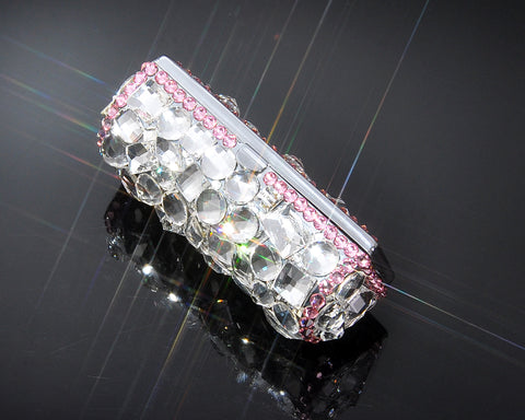 Princess Swarovski Crystal Lipstick Case With Mirror