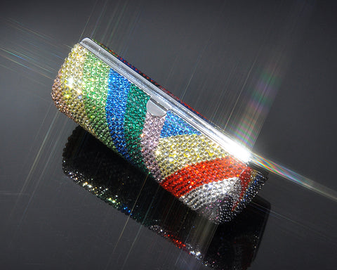 Trendy Swarovski Crystal Lipstick Case With Mirror