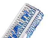 Medley Swarovski Crystal Lipstick Case With Mirror - Blue