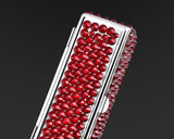 Classic Bling Swarovski Crystal Lipstick Case With Mirror - Red