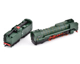 Alloy Steam Train Toy 1:87 Model with Music Light