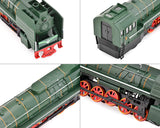 Alloy Steam Train Toy 1:87 Model with Music Light