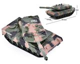 Alloy Camouflage Tank Toy Model with Sound and Light