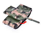 Alloy Camouflage Tank Toy Model with Sound and Light