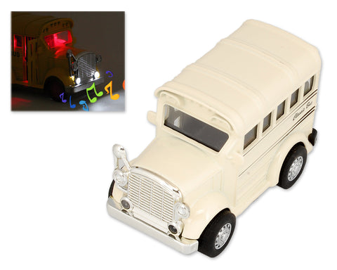 Blue Bird Vision School Bus Toy Model with Music Light