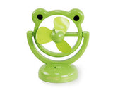 180 Degree Rotation Rechargeable Desktop USB Mini Cooling Fan - Frog