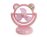 180 Degree Rotation Rechargeable Desktop USB Mini Cooling Fan - Cat