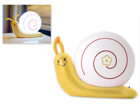 USB Rechargeable LED Nursery Night Light -Yellow Snail