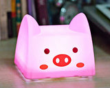 Cartoon USB Charging LED Nursery Night Light for Children - Pig