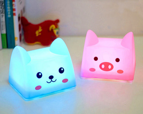 Cartoon USB Charging LED Nursery Night Light for Children - Cat