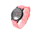 2Pcs Geneva Jelly Silicone Unisex Lover Wrist Watches