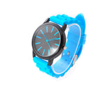 2Pcs Geneva Jelly Silicone Unisex Lover Wrist Watches