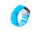 2Pcs Geneva Jelly Silicone Unisex Lover Wrist Watches