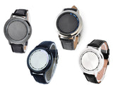 Unisex Cool LED Touch Screen PU Leather Wrist Watch